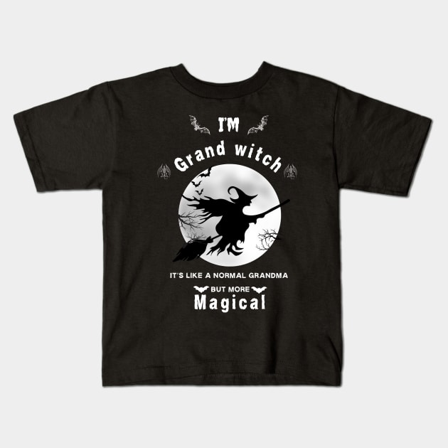 Halloween Grand Witch - Magical Kids T-Shirt by Syntax Wear